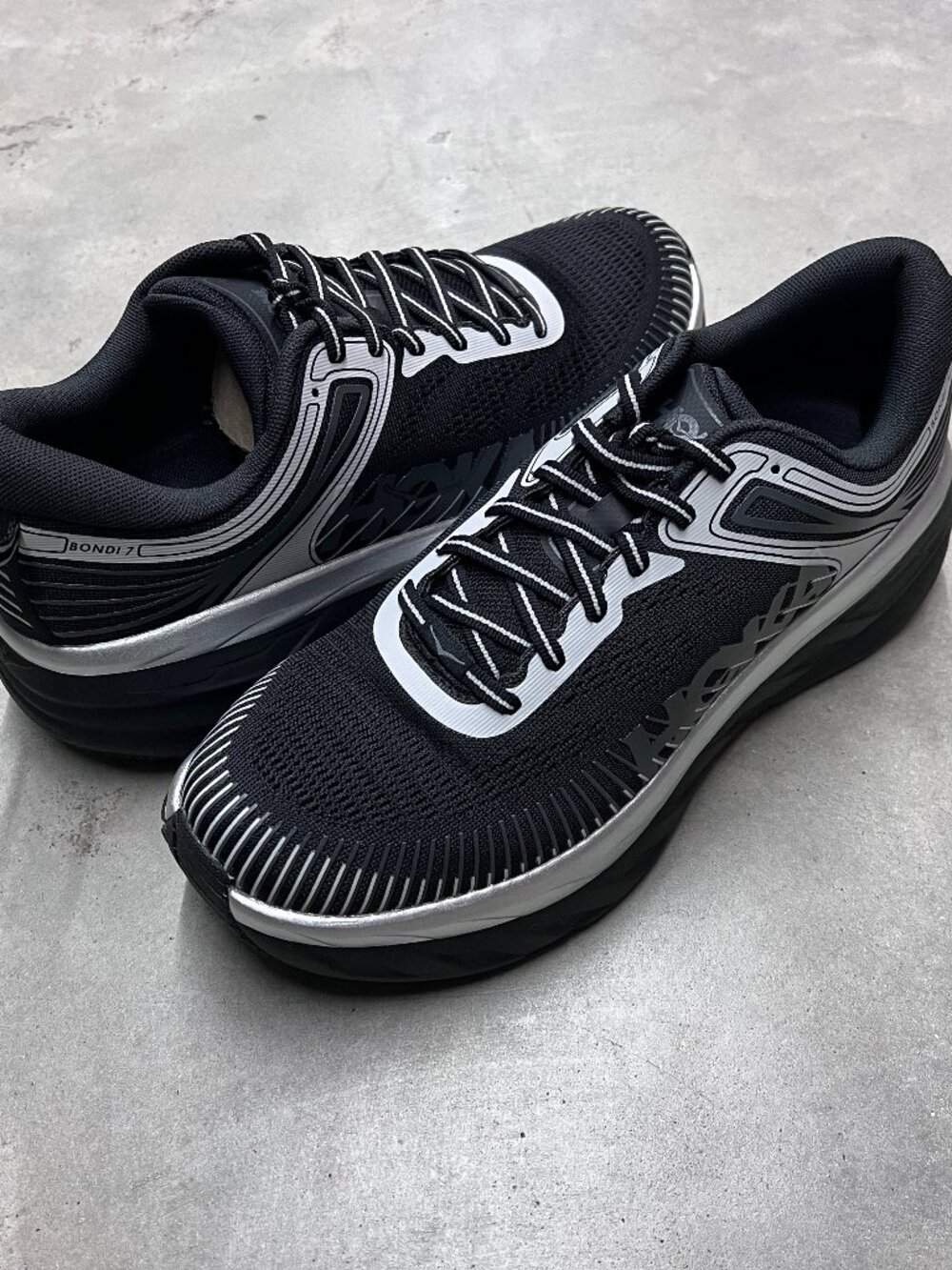 Hoka One One Bondi 7 Stealth Black Stardust Men's 1110518/BKSTR - New